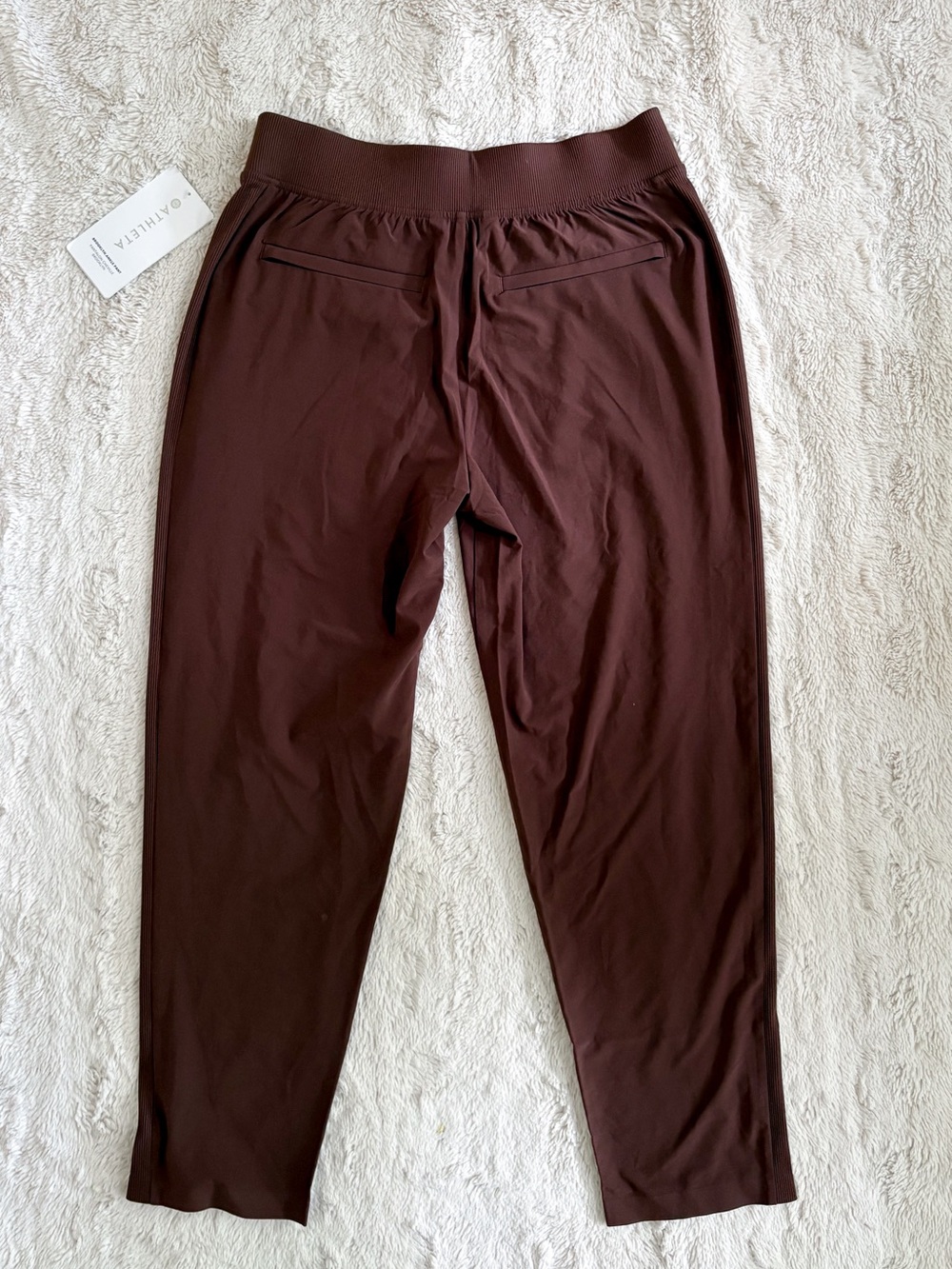 Athleta Brooklyn Ankle Pant 4P NWT Petite Travel Work Pant Brown - Picture 4 of 5